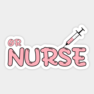 Operating Room (OR) Nurse, Perioperative Nurse Red Sticker